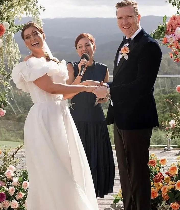 Couple getting married